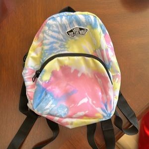 Vans tye dye back pack like new
